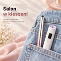 Pisak hybrydowy i mini lampka UV w kieszeni jeansow