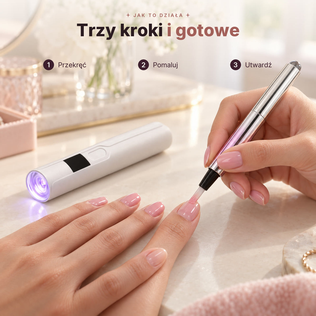 Trzy kroki: przekrec, pomaluj, utwardz